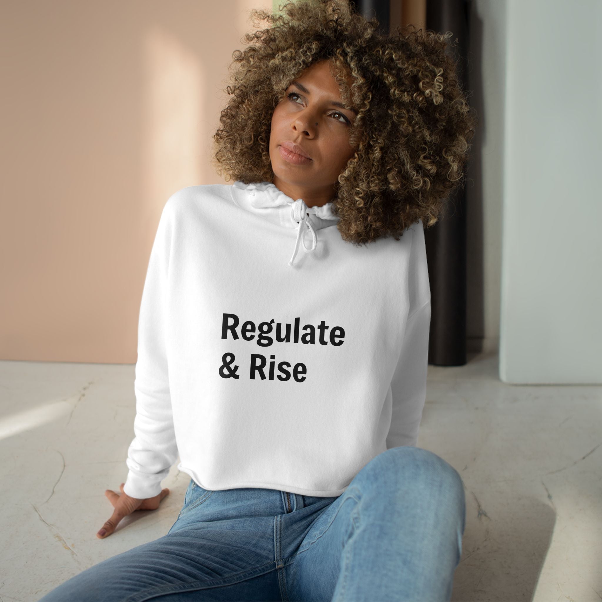 Regulate & Rise Cropped Hoodie